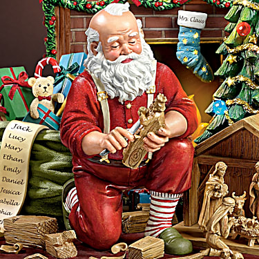 Bradford Exchange Santa s Grand Christmas Piano Figurine Decor Thomas Kinkade 