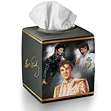 Elvis Presley Ceramic Tissue Box Holder New 