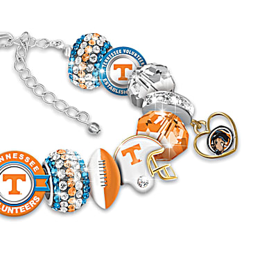 UT University of Tennessee Vols Volunteers Heart Charm Slider Pendant ADD to Your Necklace European Bracelet DIY Projects ETC 