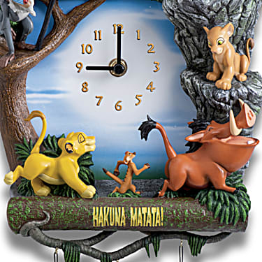 Lion Wildlife Wall Clock Gift Present Christmas Birthday Can Be Personalised 