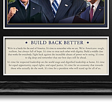 Joe Biden Kamala Harris Collectible Replica Presidential Signature Card 2020 