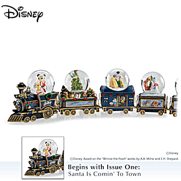 Magic Kingdom Castle Disney Express Mini Train Snow Dome Water Globe #5 