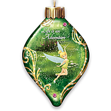 Bradford Disney Dazzling Dreams Glass Ornaments #3 Aurora Pooh Daffy Belle 