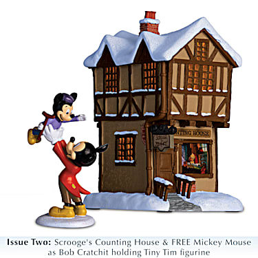 The House of Mickey Mouse Christmas Animated Musical Lighted Display Figure 