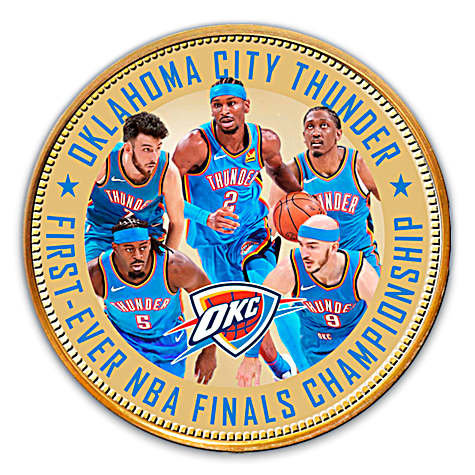 Oklahoma City Thunder 2025 NBA Champions Commemorative Coins