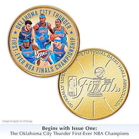 Oklahoma City Thunder 2025 NBA Champions Commemorative Coins