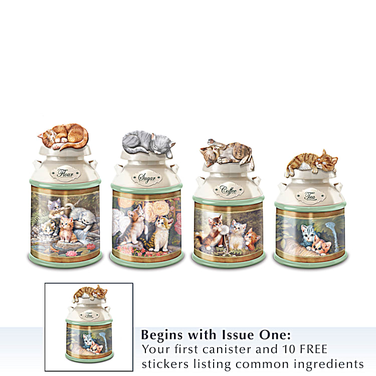 Cozy Kittens Canister Collection