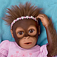 So Truly Real Cooing Cora Vinyl Baby Monkey Doll With Custom