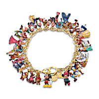 Ultimate Disney Classic Charm Bracelet Featuring 37 Disney