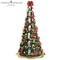 Thomas Kinkade Pre-Lit Pull-Up Christmas Tree: Wondrous Winter