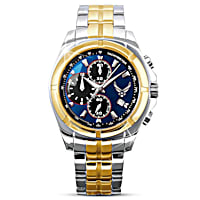 洋書 BRADFORD EXCHANGE U.S. Air Force Commemorative Watch
