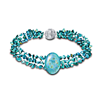 Women's Turquoise Jewelry Set – Bracelet And Earrings – The