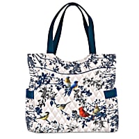 Songs Of Spring Quilted Tote Bag Featuring James Hautman