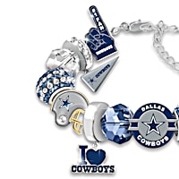 Fashionable Fan Dallas Cowboys NFL Charm Bracelet