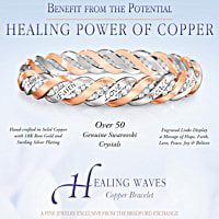 Healing Waves Copper Womens Bracelet
