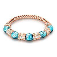 Touch Of Heaven Healing Womens Turquoise & Copper Bracelet