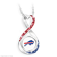 Buffalo Bills Forever Womens NFL Infinity-Shaped Pendant Necklace