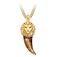 【爆売りセール開催中！】 Head Lion Sculpted Fully Mens Lion A Of Heart & Eye Tigers アクセサリー