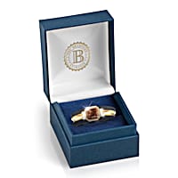 送料無料 Men's Bourbon Quartz Ring – Statement Ring 洋書