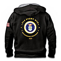 U.S. Air Force Men's Hoodie: Embroidered Zip– Up – The