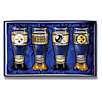 Evergreen Enterprises Pittsburgh Steelers Glass 18oz Tankard Boxed