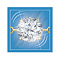Endless Love Personalized Womens Heart-Shaped White Topaz