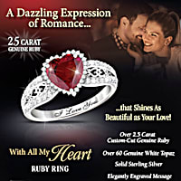 品質検査済 Womens Heart My All With Sterling A Featuring Ring Silver アクセサリー