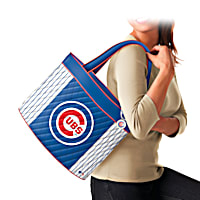 Chicago Cubs Womens MLB Convertible Handbag Featuring Team Colors & Logo