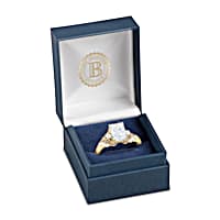 Love Of My Life Mocha Diamond And White Topaz Womens Ring