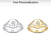 Personalized Platinum-Plated Or 18K Gold-Plated Sterling