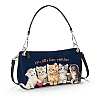 Cats Fill A Heart With Love Womens Convertible Handbag That