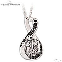 Nightmare before christmas heart necklace sale