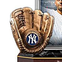 New York Yankees Derek Jeter Cold-Cast Bronze MLB Sculpture With A Banner  Of Career Highlights & A Mahogany-Finished Base