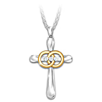 Marriage cross shop necklace