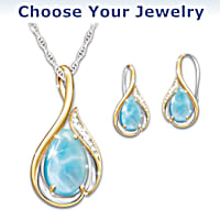 Island Serenity 18K Gold-Plated Pendant & Earrings Set