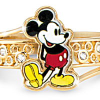 いま人気のアイテム Gold-Plated 18K Legendary Disney Ring Of Image An Featuring ミルク