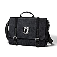 POW Never Forgotten Mens Patriotic Black Washed Canvas