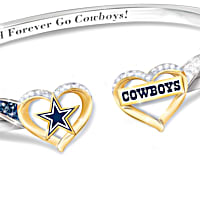 Dallas Cowboys Women's 18K Gold-Plated NFL Pride Ring