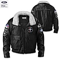 円高還元 Men's Ford Jacket Bomber – Jacket Leather Mustang ジャケット・アウター