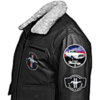 Men's Ford Mustang Leather Jacket – Bomber Jacket