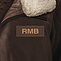 Men's Leather Aviator Jacket – Monogrammed Bomber Jacket
