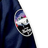 Felpa con cappuccio e zip ufficiale Ford Mustang RWB 50 Years con licenza
