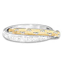 高い素材 Interlocking Religious Platinum-Plated Ring Gold 18K With 洋書