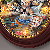 ※猫好き　シュライバーアルト Kitten Adventures Illuminated Outdoor Copper-Toned Metal