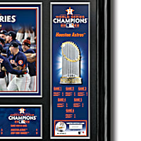Officially Licensed MLB Astros 2022 World Series Signature Frame - 20775787