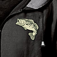 Black Gone Fishing Mens Hoodie Featuring Fishing Art Of A