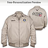 U.S. Air Force Tan Jacket With A USAF Symbol Patch And