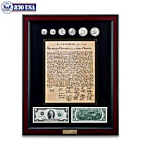 Declaration Of Independence Reproduction Wall Decor With 6