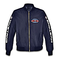 【massnoun】21FW★ LEATHER TAPING OVERSIZED MUSTANG JACKET Men's Ford Mustang Jacket – Lightweight Full-Zip Jacket