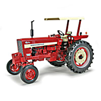 1 16 Scale Farmall 544 Hydro Diecast Tractor With Canopy And Rubber Wheels